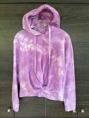 C & C California Purple Tie Dye Hoodie L